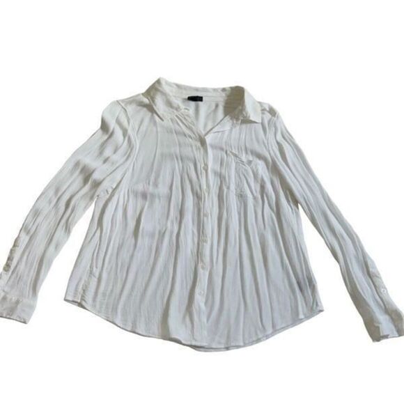 Torrid White Blouse Shirt Size L - Picture 8 of 9